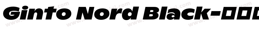 Ginto Nord Black字体转换